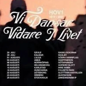 Vi Dansar Vidare I Livet - Hov1:s 2015-2025 sista konsert. Perfekt för dig som älskar musik, konserter och att följa med på äventyr. Få en känsla av gemenskap och energi – ett måste för fans och unga vuxna som vill minnas magiska stunder. Snälla köpa, jag har två biljetter och kan inte gå det är den 29 augusti nu på fredag. 