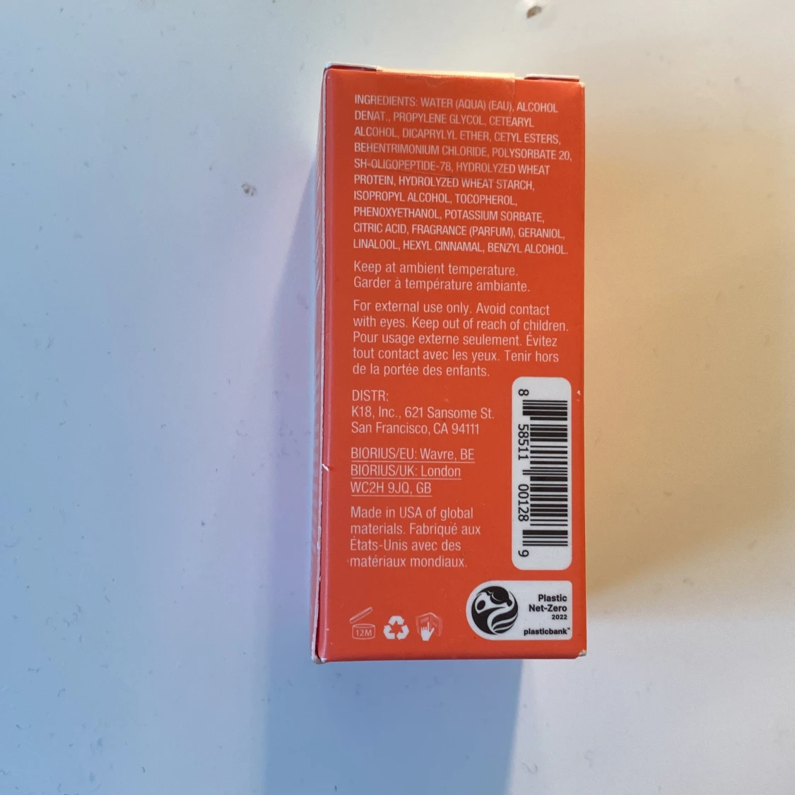 K18 Leave-In Molecular Repair Hair Mask 15 ml – Oöppnad - 1