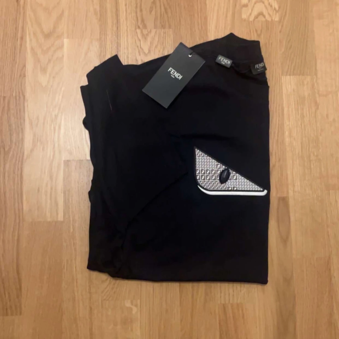 Svart Fendi t-shirt med ögonprint - 2