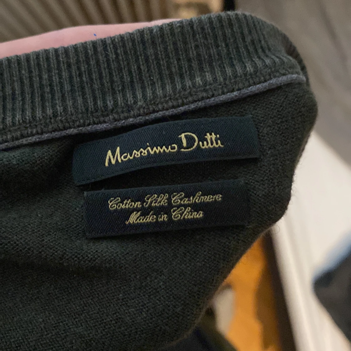 Mörkgrön tröja från Massimo Dutti S - 2