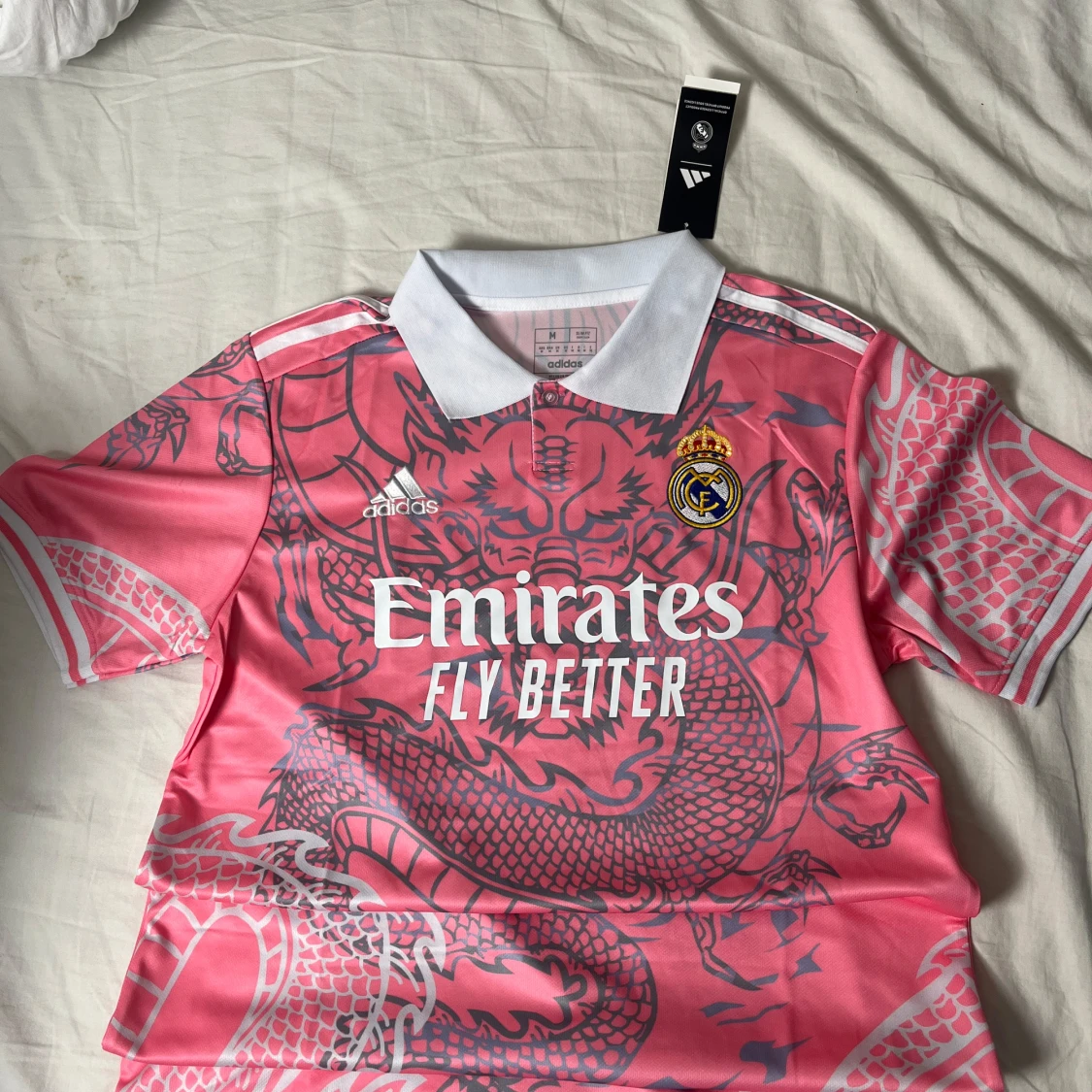 Real Madrid rosa fotbollströja Adidas M