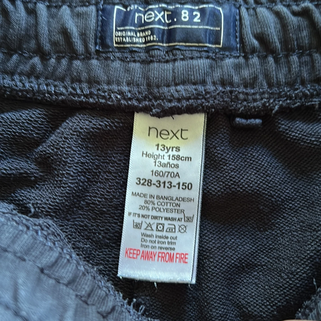 Svarta shorts från Next med snörning - 1