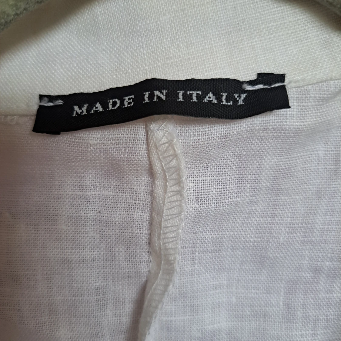 Vit linnekavaj Made in Italy - 2