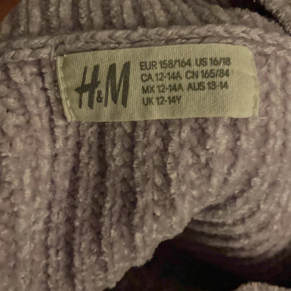 Ljuslila stickad tröja från H&M - 1