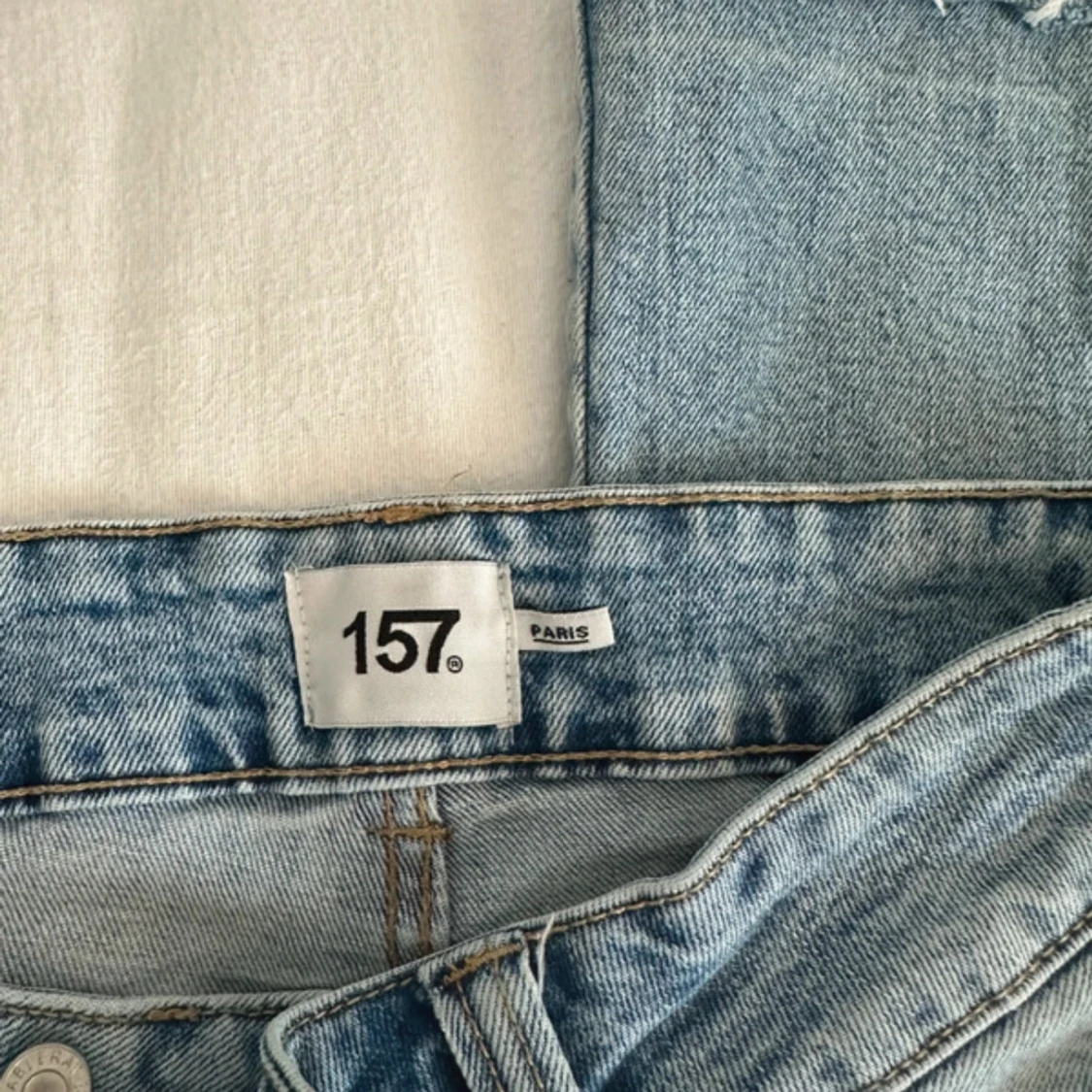 Ljusblå lågmidjade flare bootcut jeans - 3