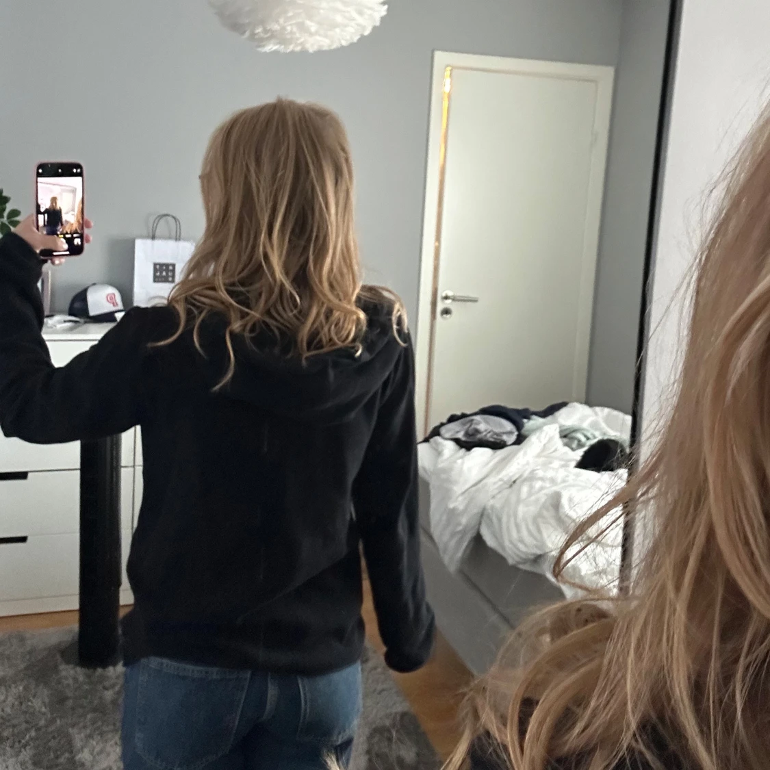 Hoodie med dragkedja - 1