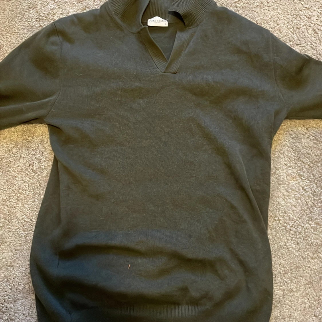 Mörkgrön pike/polo tröja från John Henric - 1