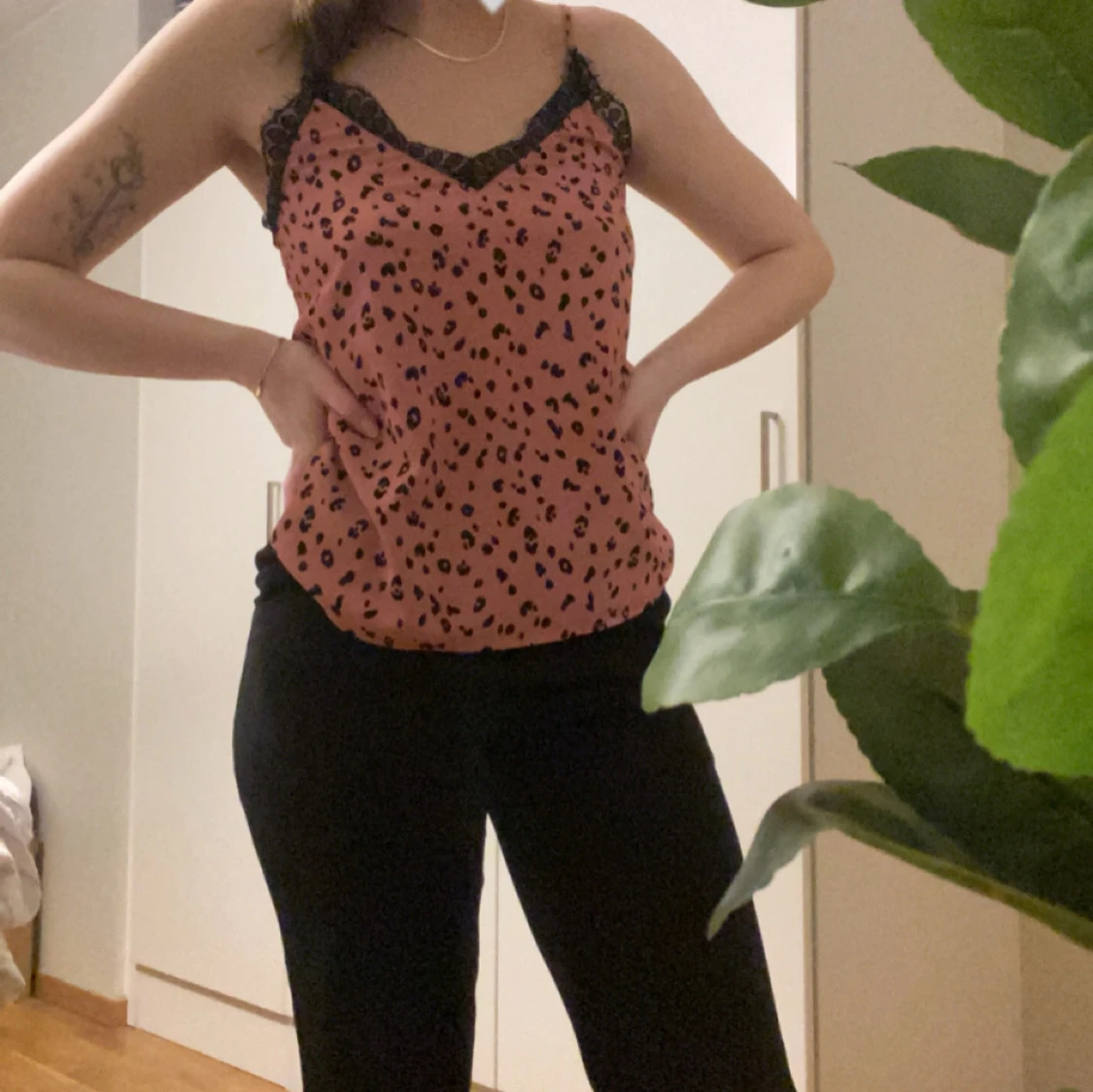 Leopardmönstrad blus - 90