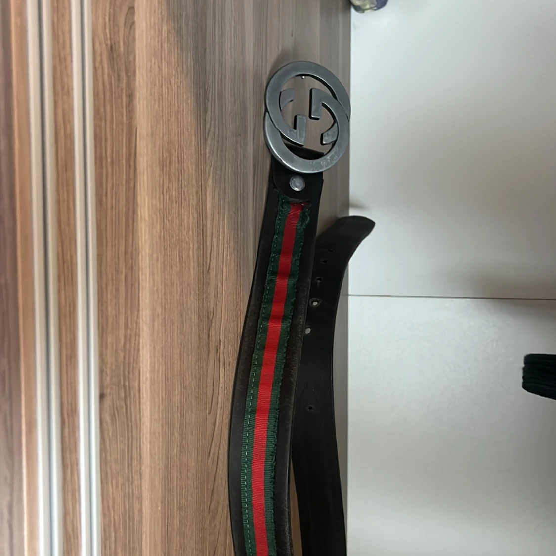 Svart bälte med GG-spänne - 1