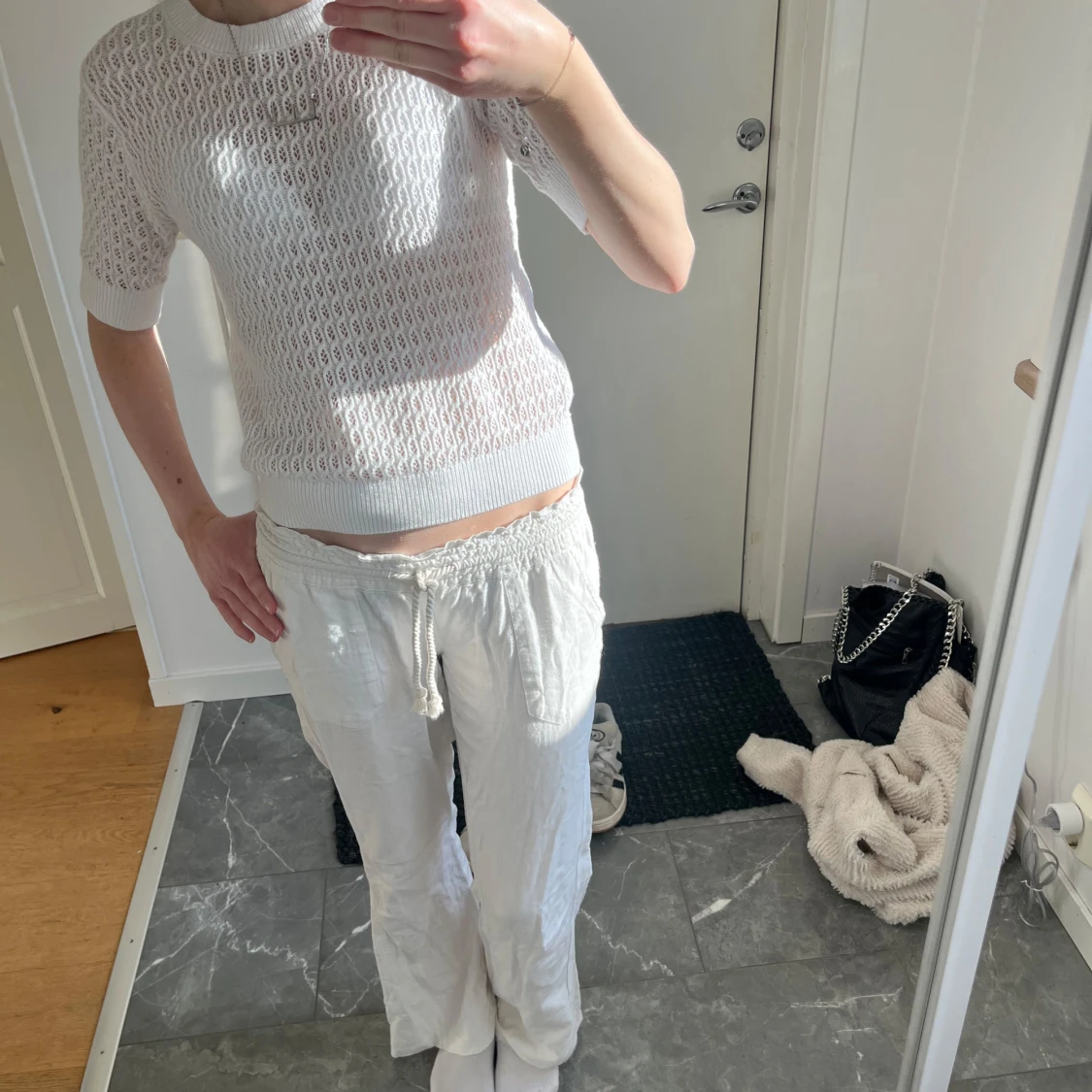 Lågmidjade linnebyxor  - 1