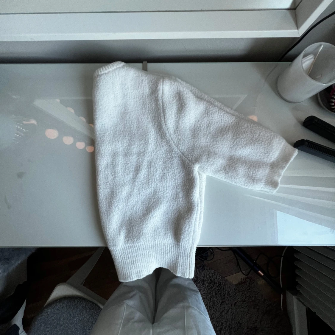 Vit stickad tröja från Zara - 1