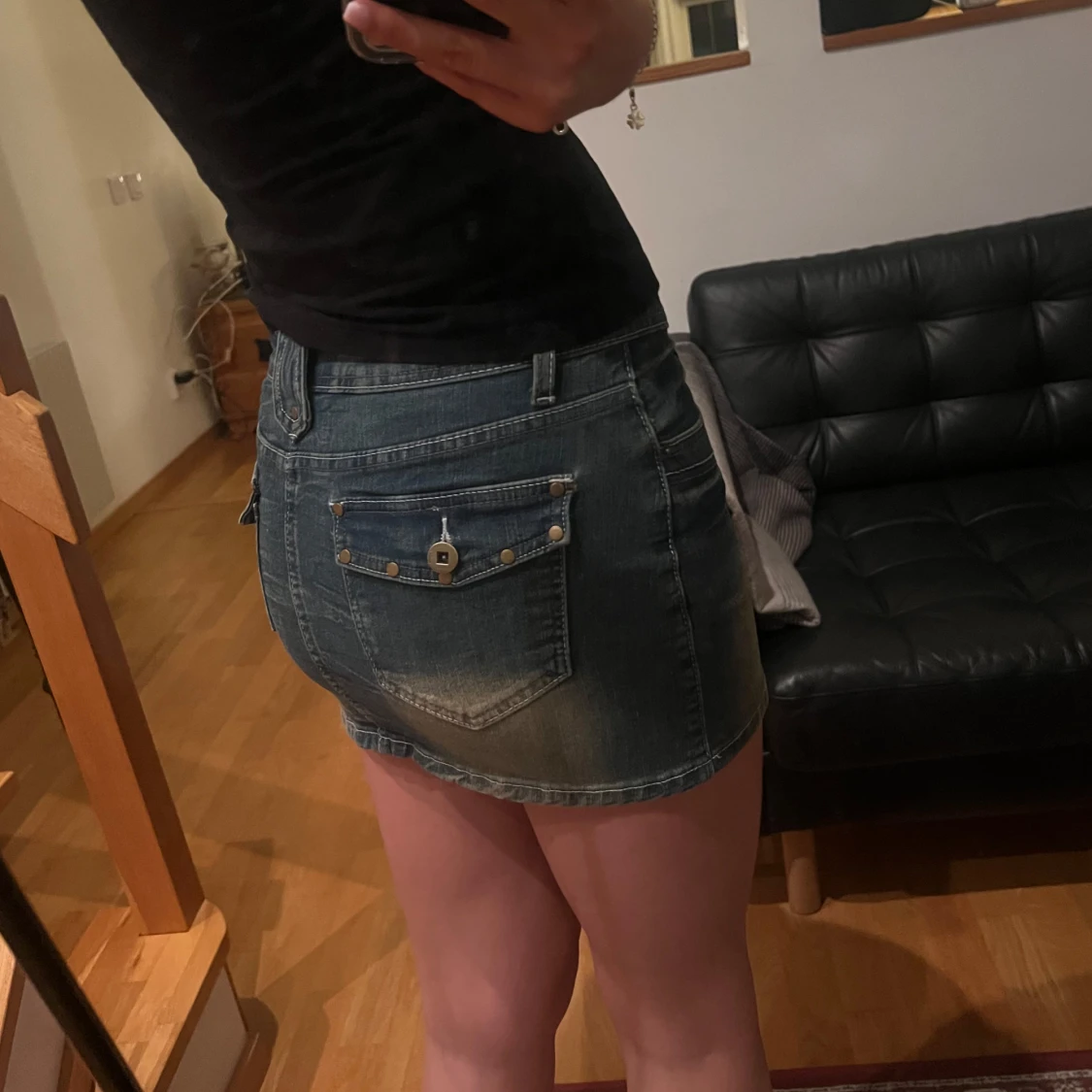 Jeanskjol med fickor