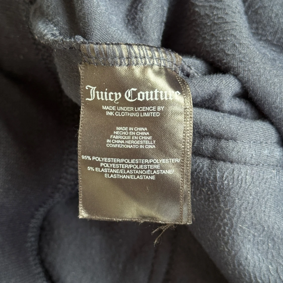 Mörkblå velourbyxor Juicy Couture XS - 3