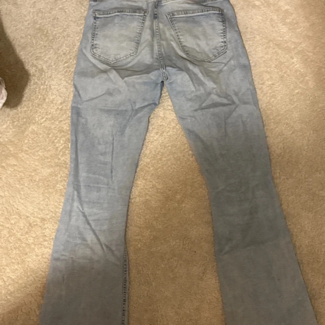 Ljusblå bootcut jeans - 1