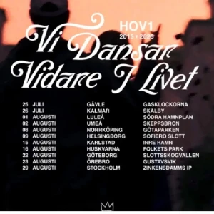  hov1 Stockholm Gärdet säljer 3 biljetter - Upptäck HOV1:s resa 2015-2025 med 'Vi Dansar Vidare I Livet'. Perfekt för dig som älskar musik, konserter, jag säljer 3 st hov1 biljetter till Stockholm Gärdet 29 augusti original pris 800. Pris kan diskuteras