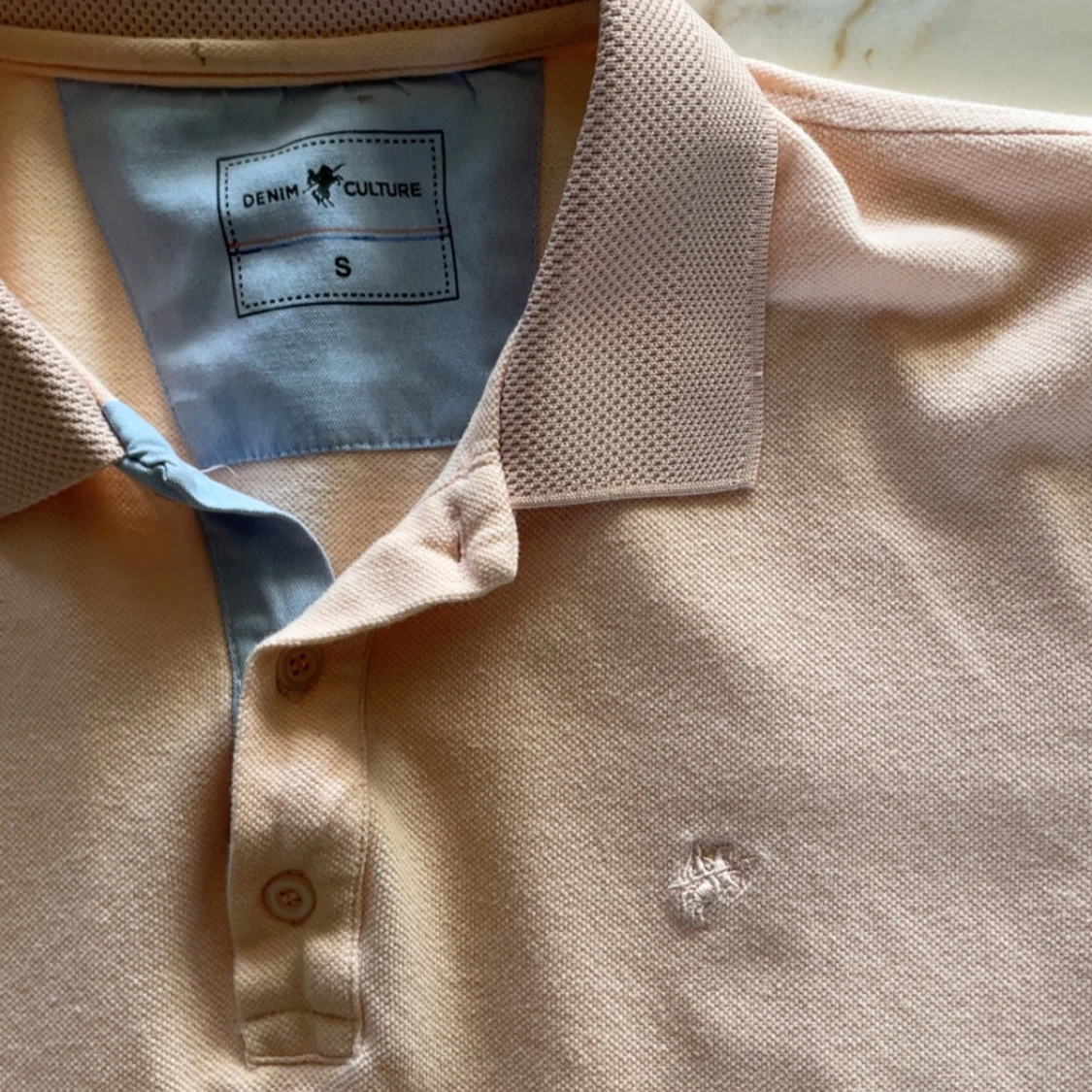 Ljusrosa pikétröja  - 1