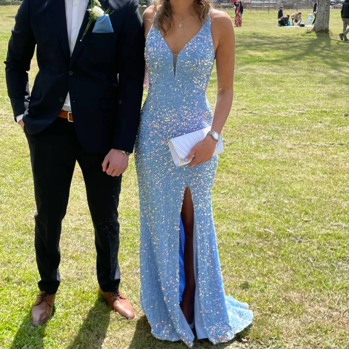 Ljusblå balklänning  - 1