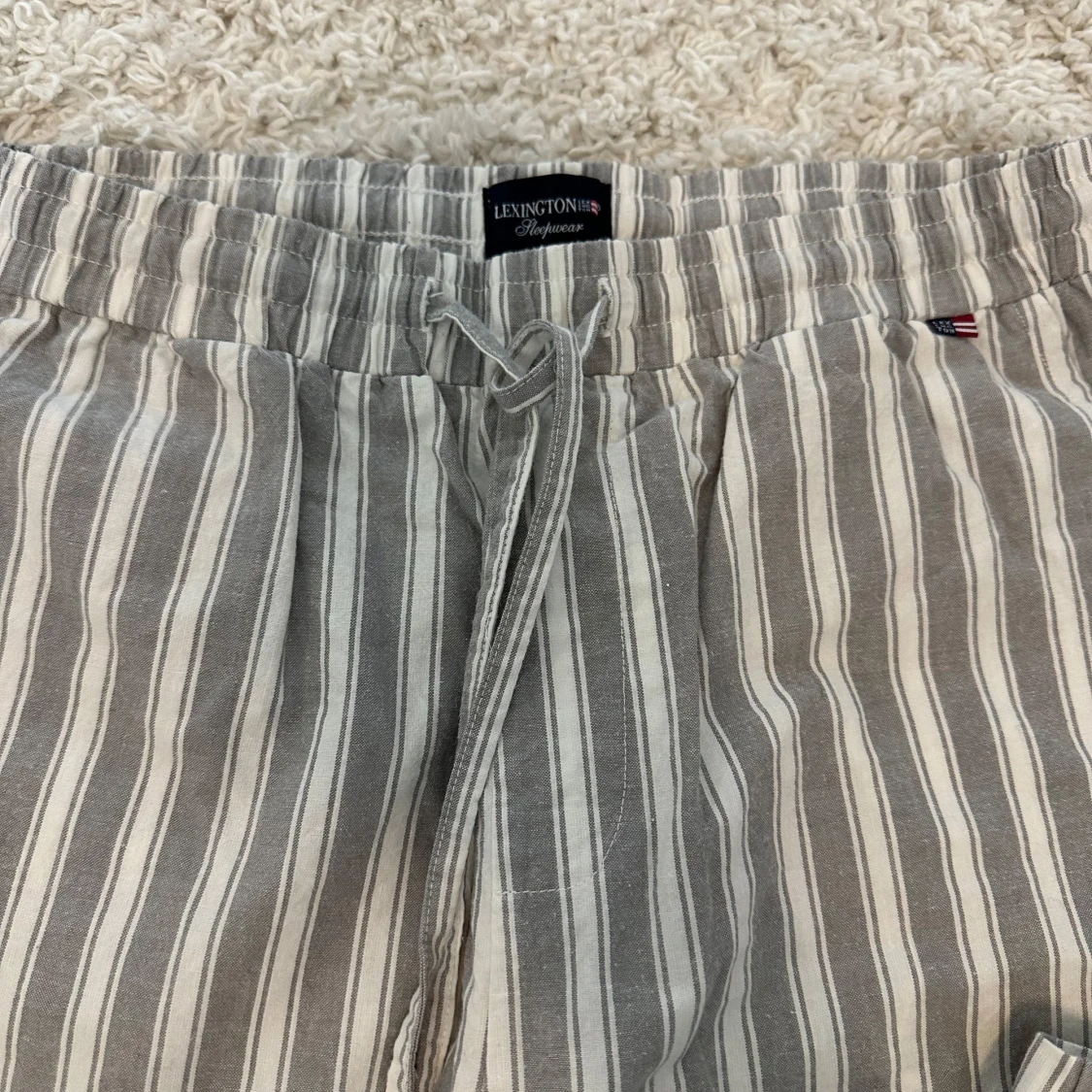 Randiga linnebyxor från Lexington - 1
