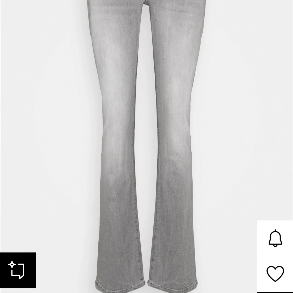 Grå bootcut jeans - 1