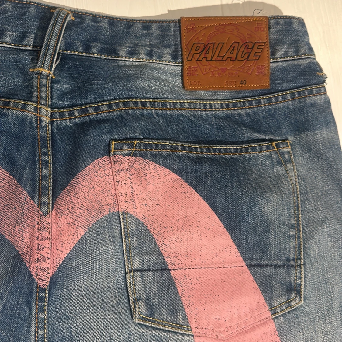 evisu x palace selvedge jeans - 1