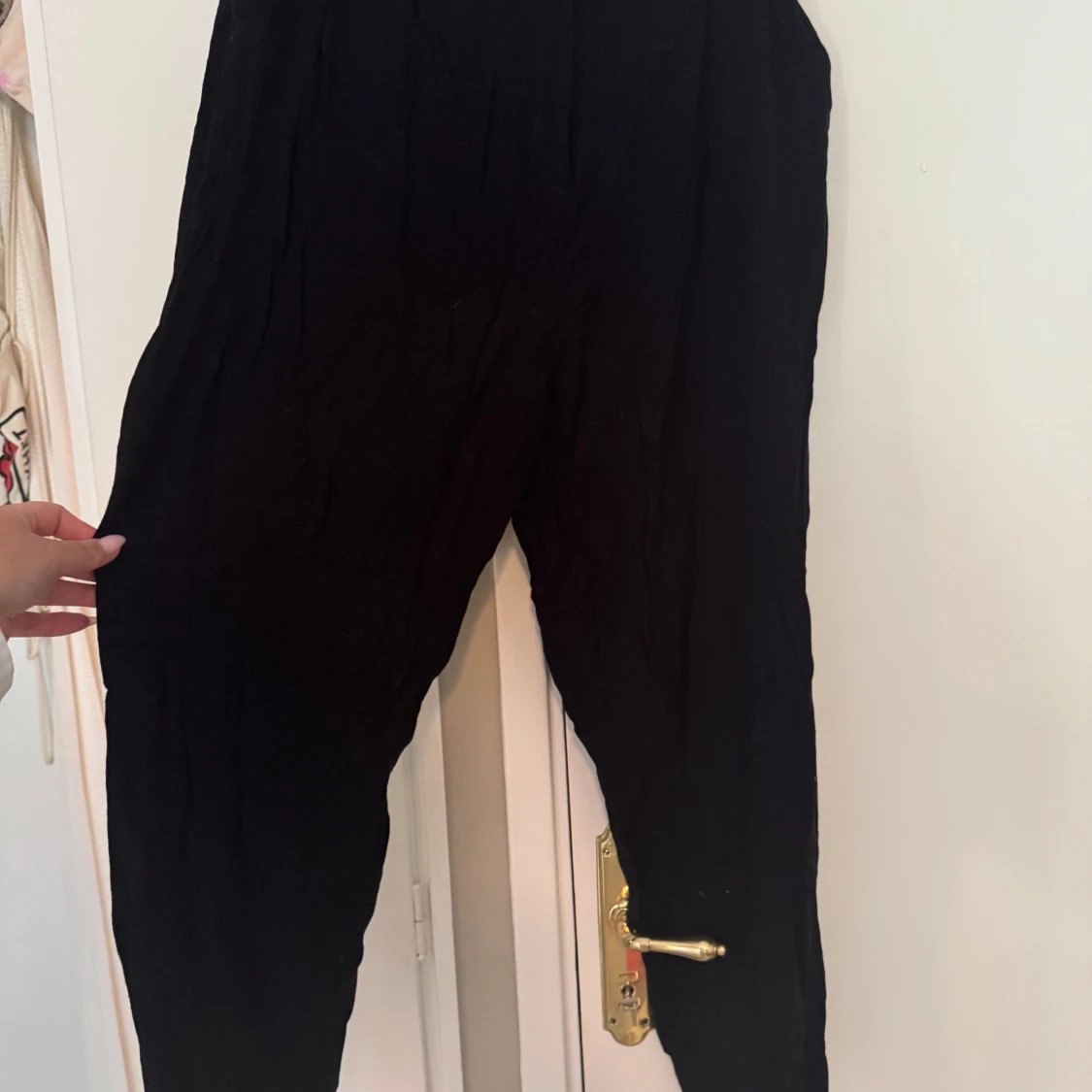 Svarta linnebyxor från ASOS Design