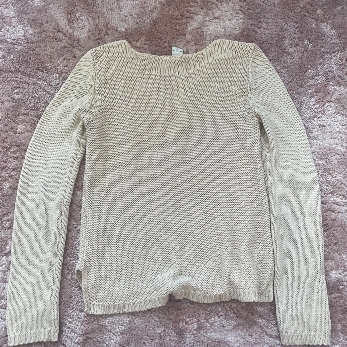 Beige stickad tröja från Vila - 2