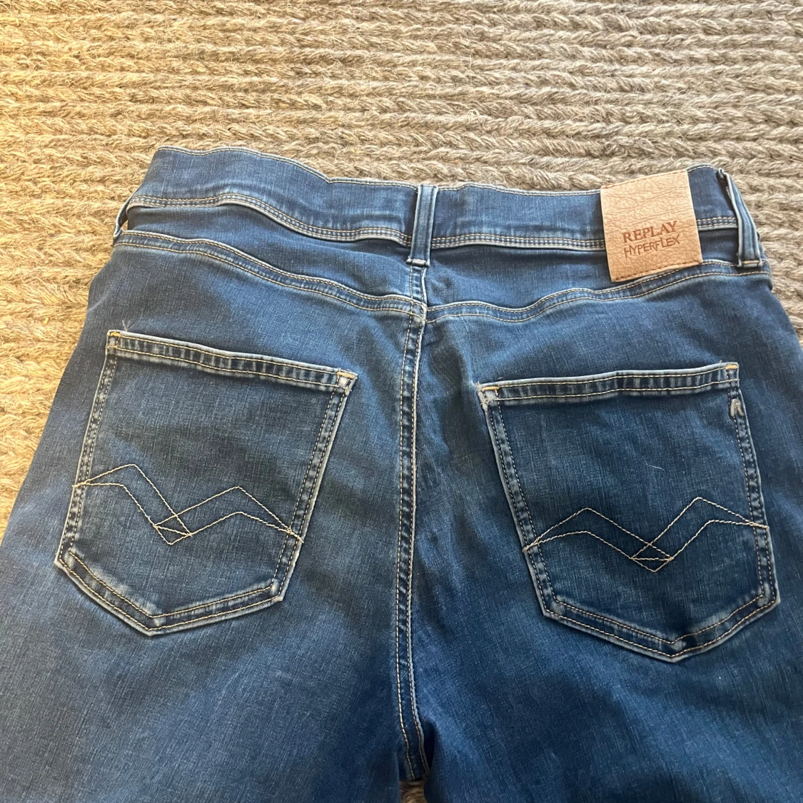 Blå Replay Hyperflex slim/skinny jeans