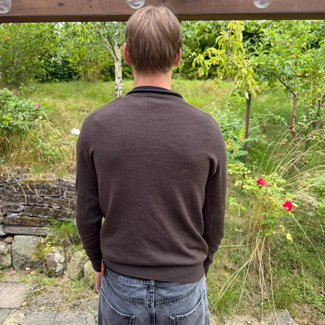 Brun merinoullströja från Morris - 1