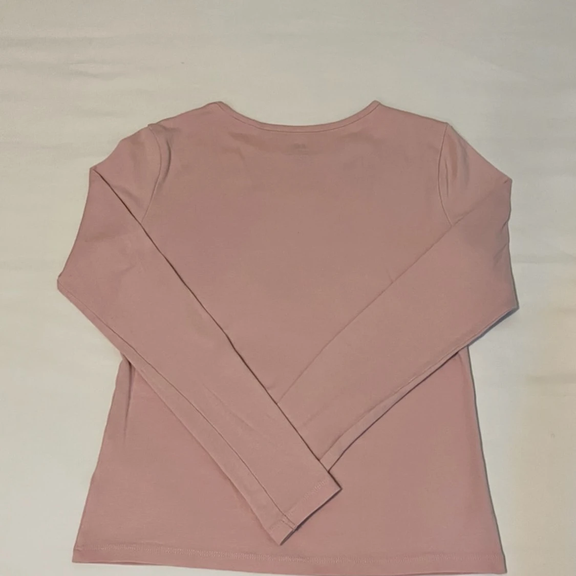 Ljusrosa tight långärmad tröja  - 1