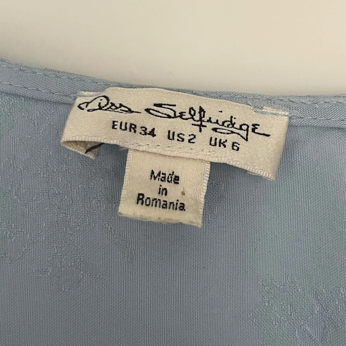 Ljusblå blommig blus från Miss Selfridge - 3