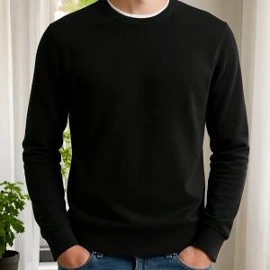 Stickad tröja  - Stickad tröja från MQ || Mätke Bläck || Storlek S || Han på bilden är 185cm