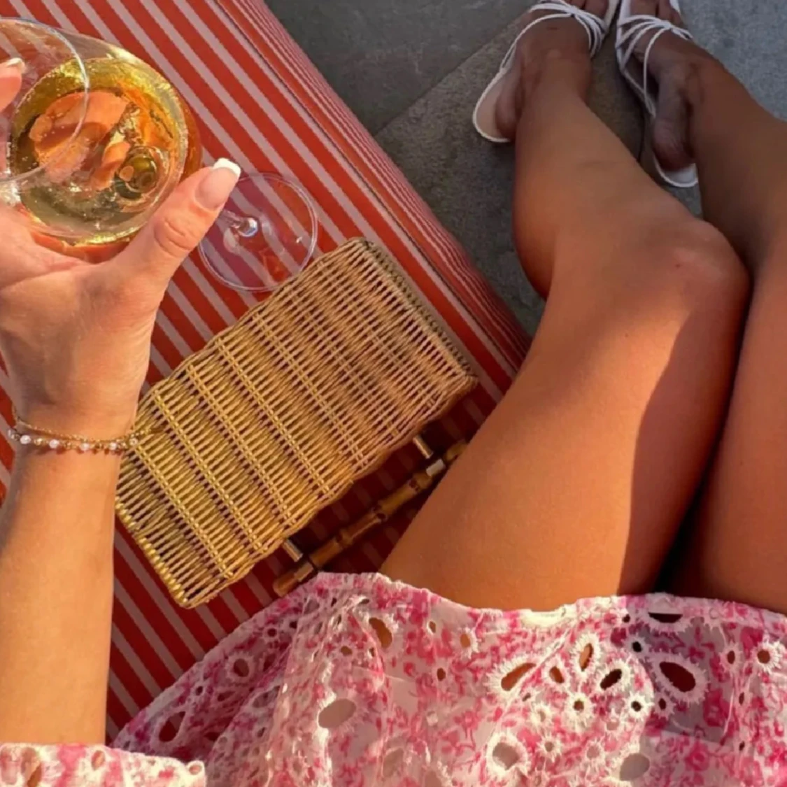 Clutch strand väska i rotting