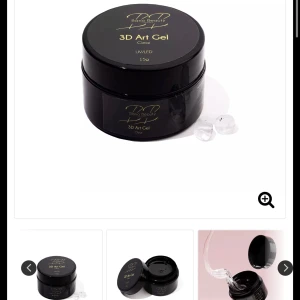 3d gel - En 3d gel från bano beauty som man kan göra 3d naglar med. Testad två gånger så mycket produkt kvar. Nypris 149 kr, köpt för en månad sedan 💖