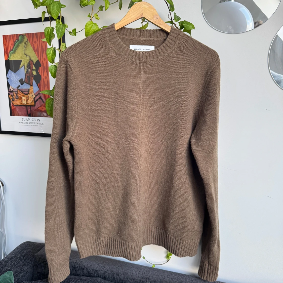 Brun stickad tröja från Samsøe Samsøe