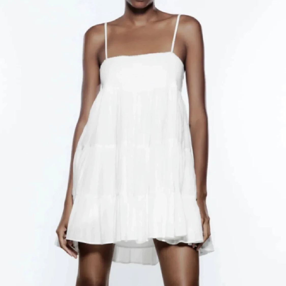 Vit zara klänning - 3