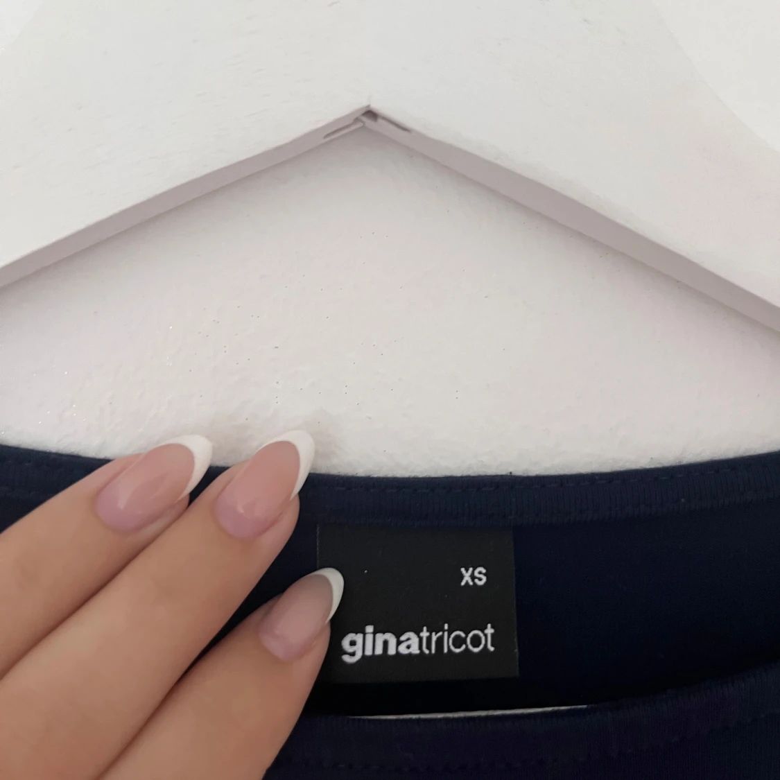 Mörkblå långärmad topp Gina Tricot XS - 3