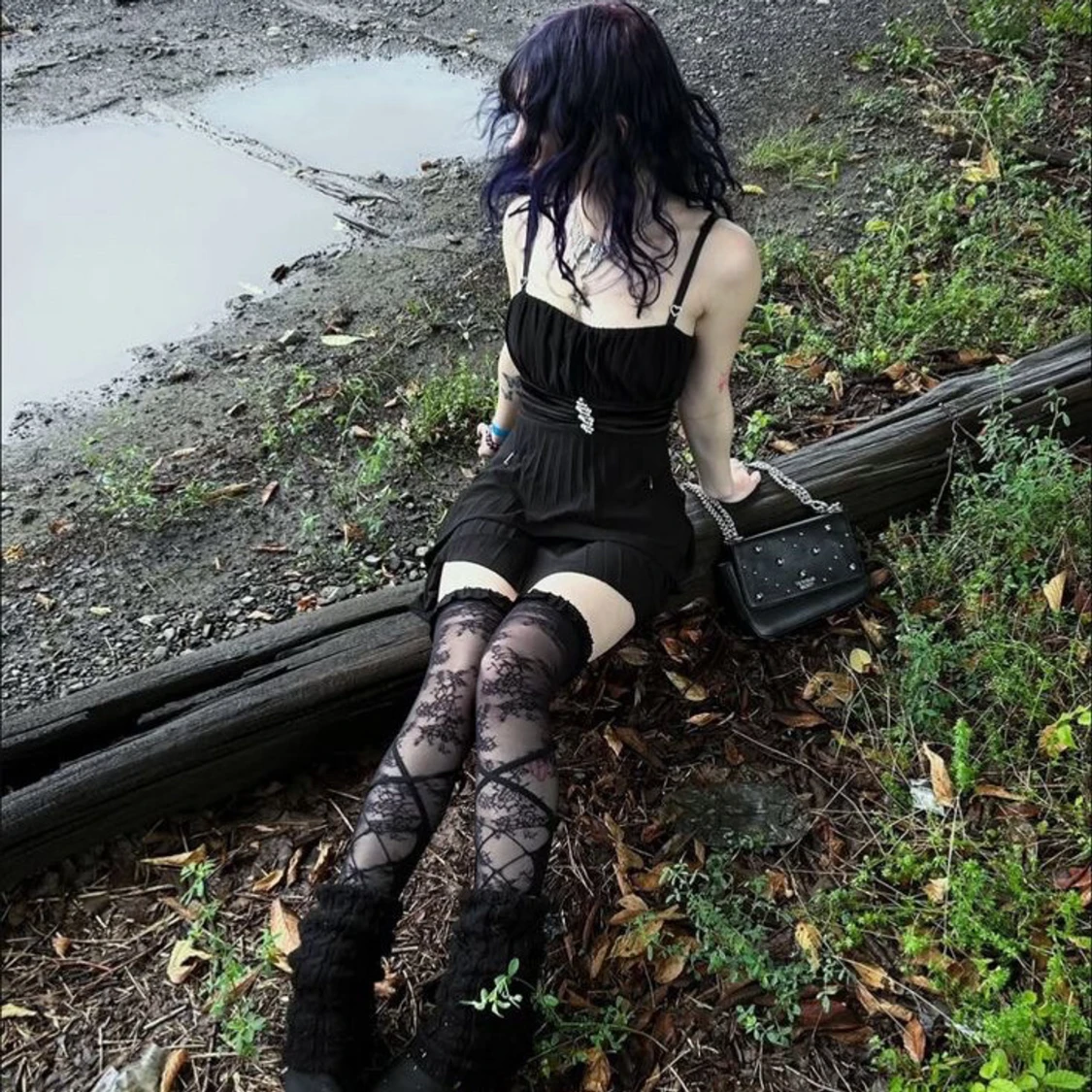 Svarta shorts med hög midja - 3