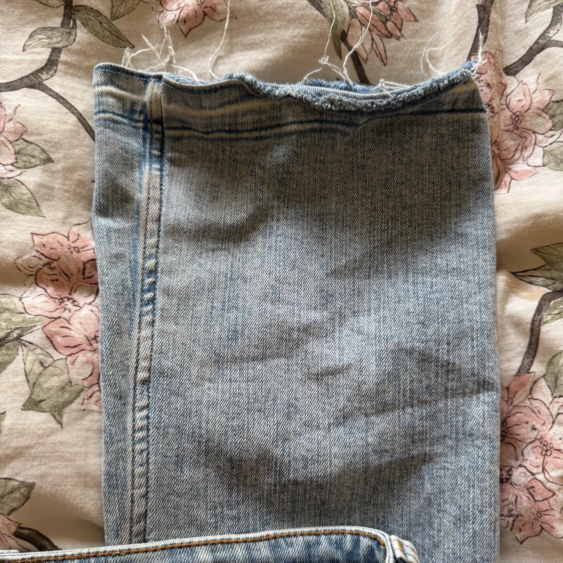 Ljus blå low waist jeans  - 3