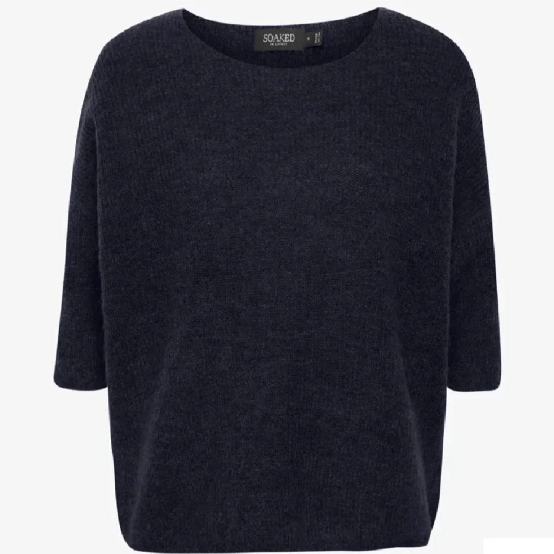 Trekvartsärmad stickad tröja - 1