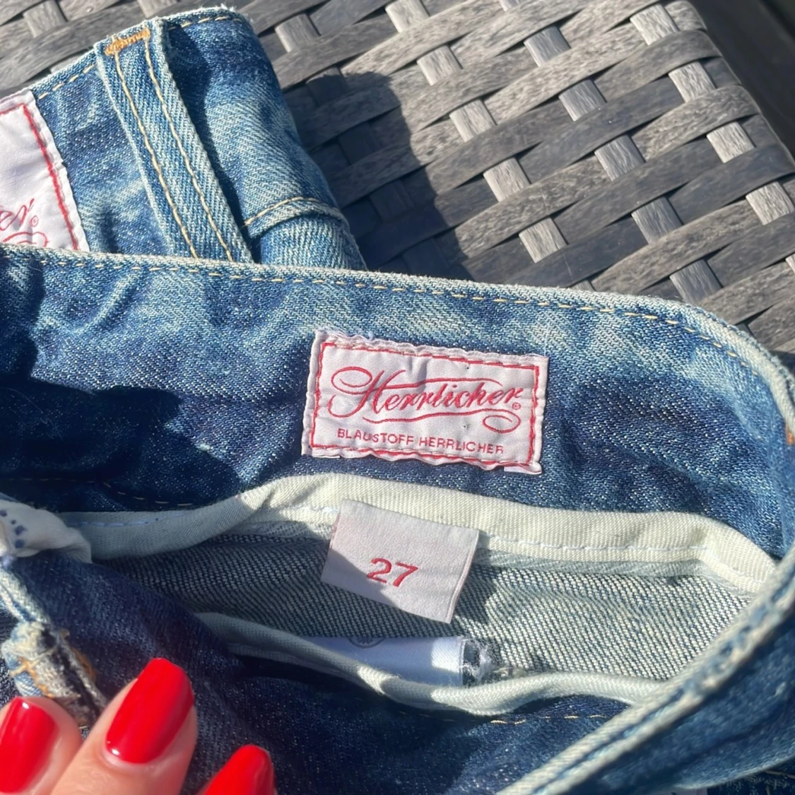 Lågmidjad jeanskjol  - 91