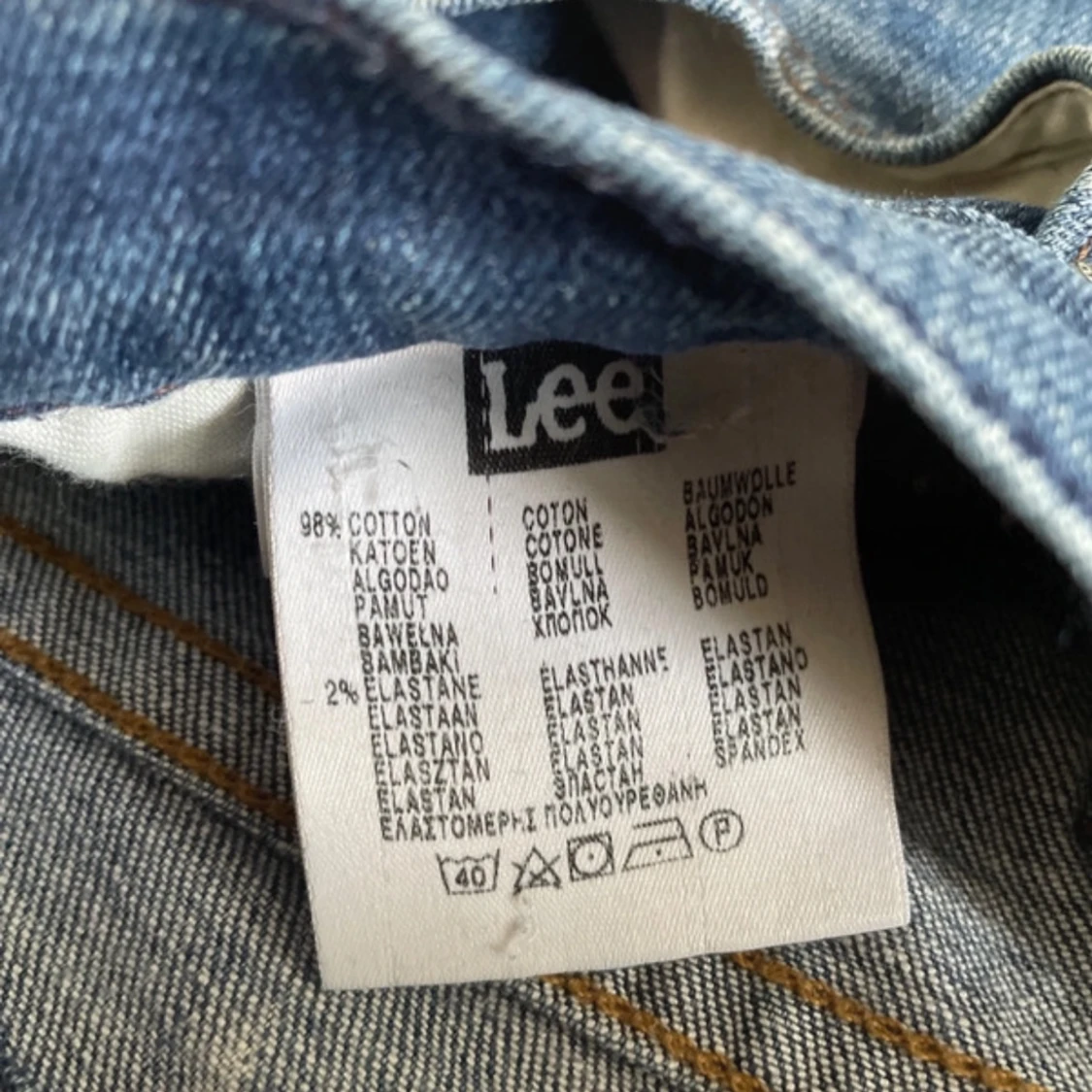 Blå bootcut jeans från Lee - 3