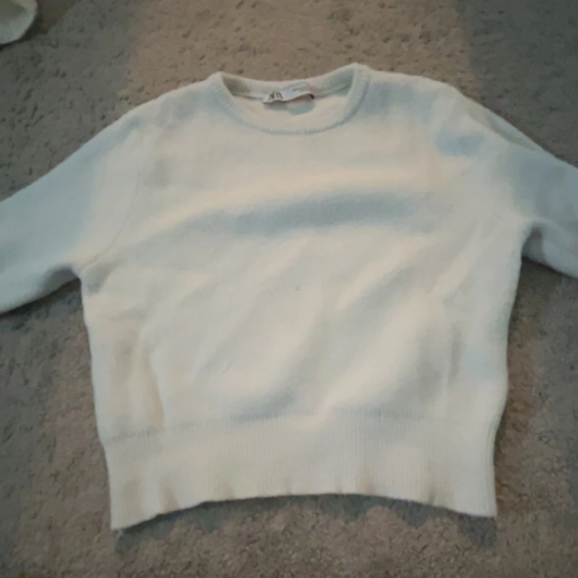 Vit stickad tröja från Zara