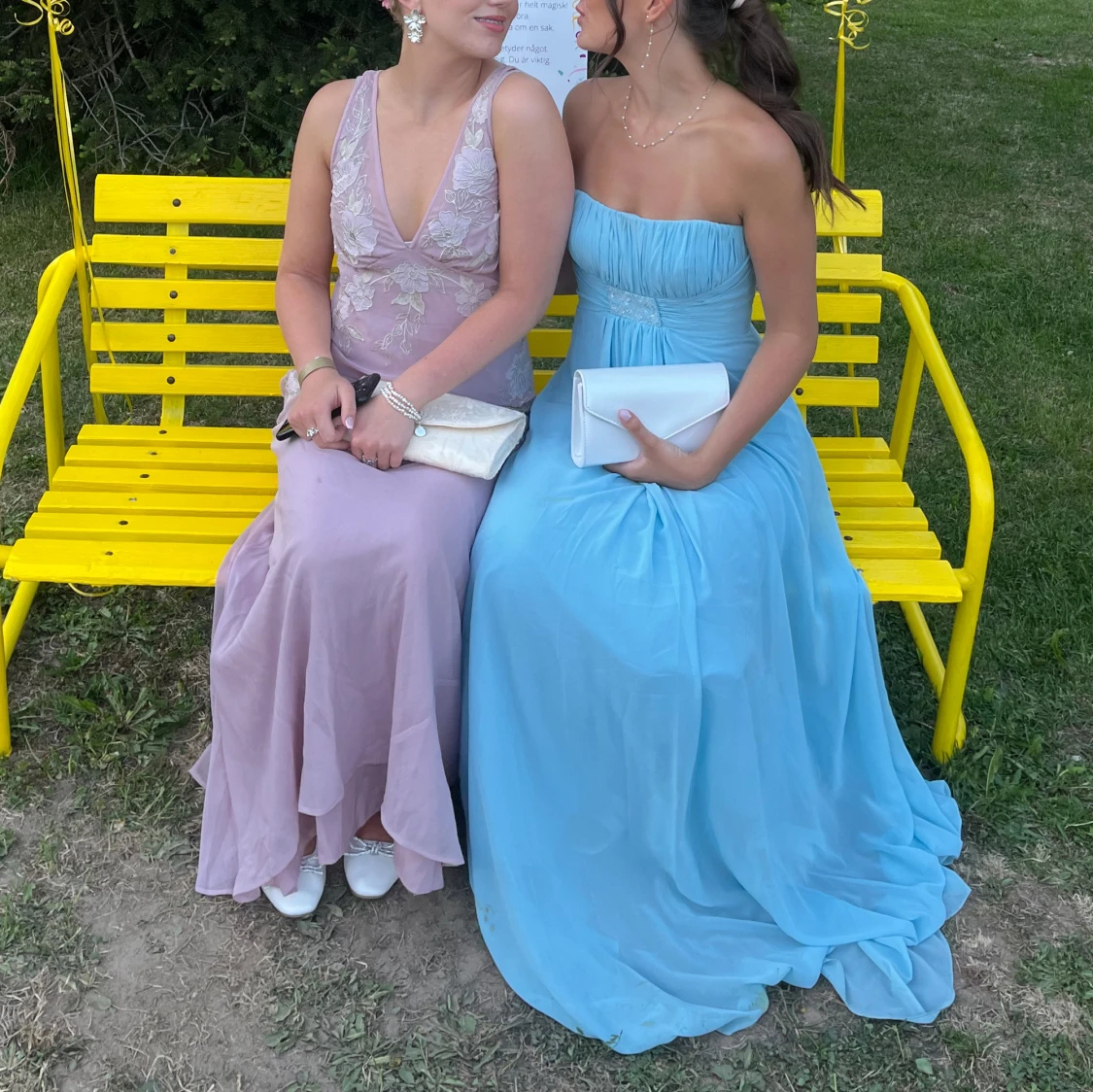 Ljusblå balklänning  - 1