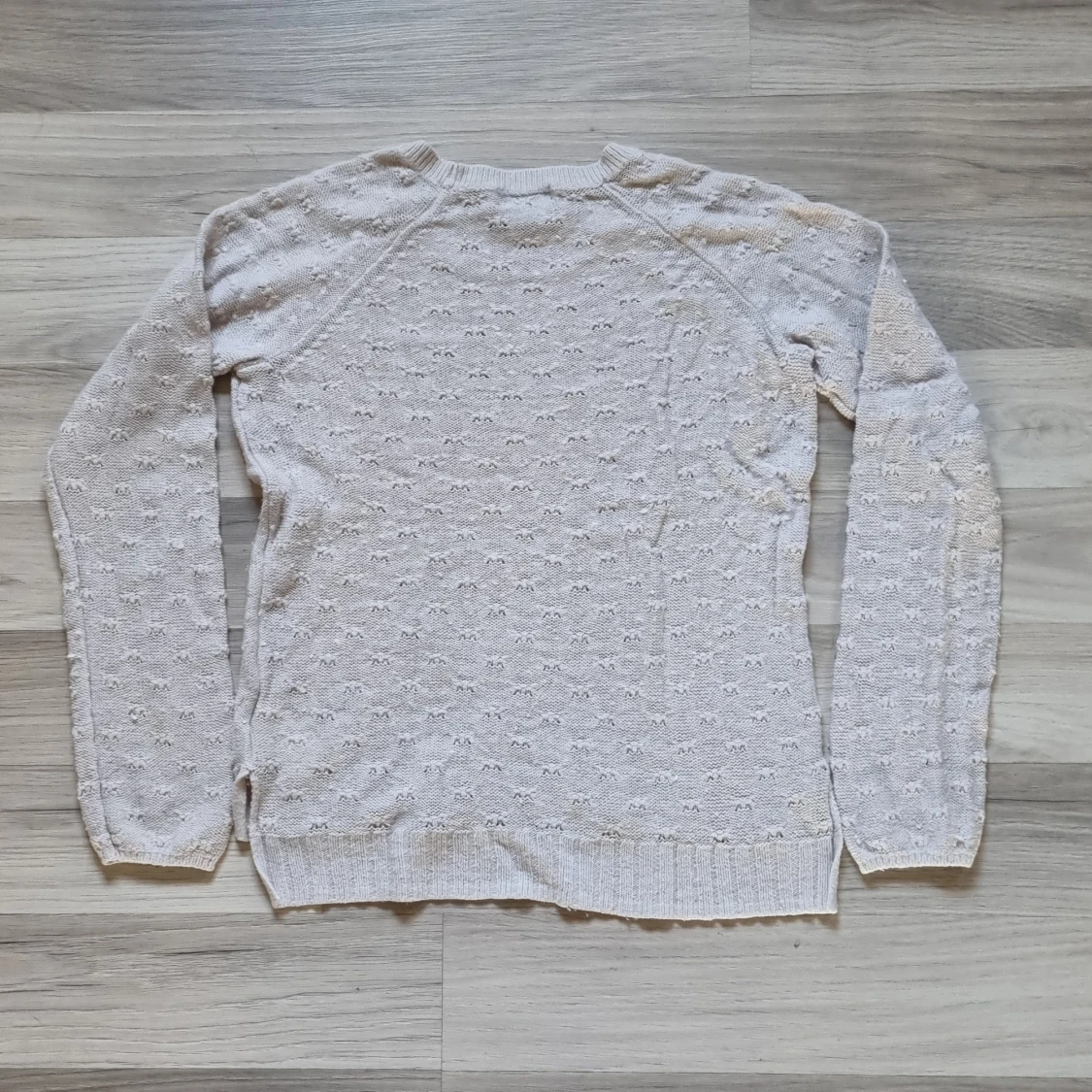 Ljusgrå stickad tröja från H&M - 1