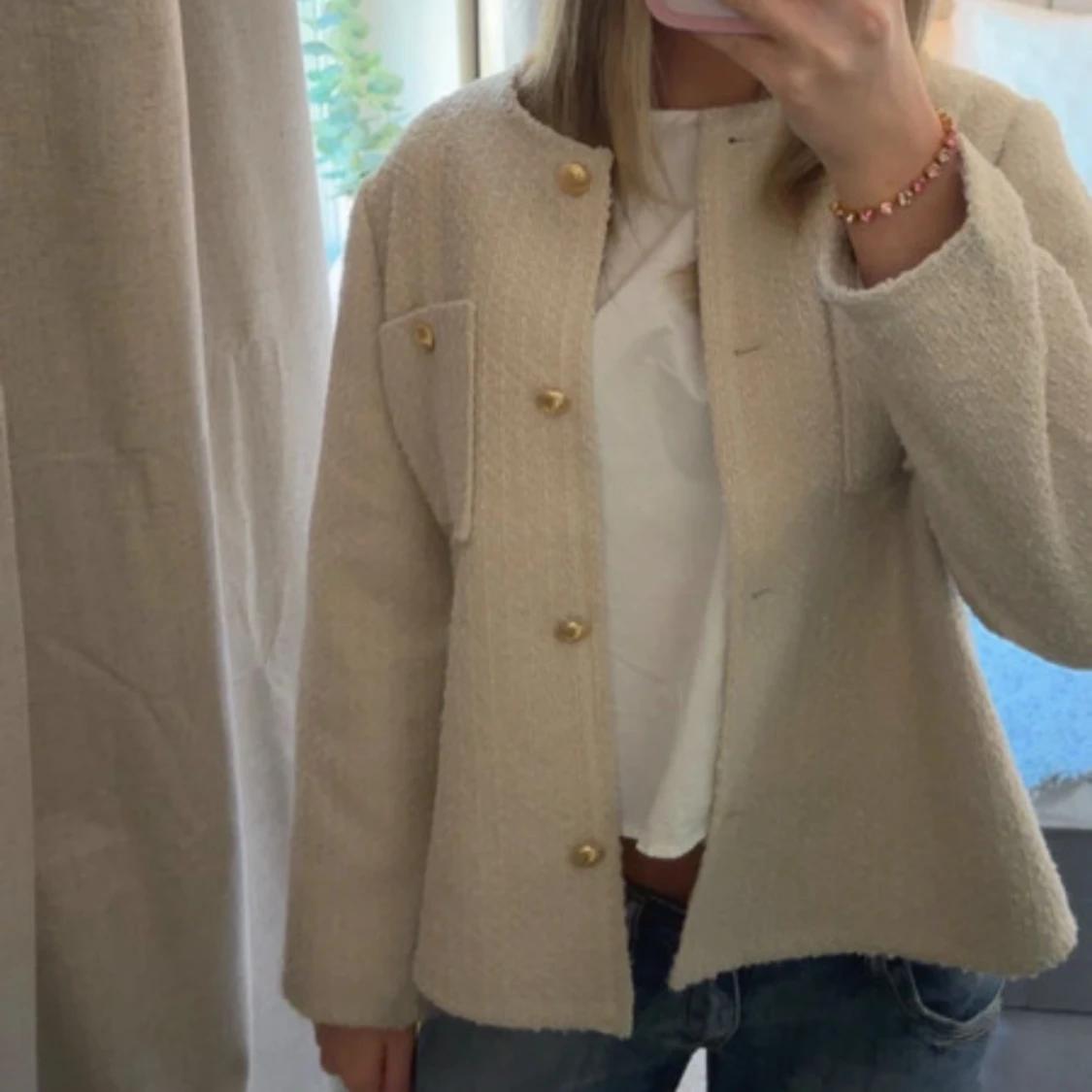 Beige jacka från Cortefiel - 1