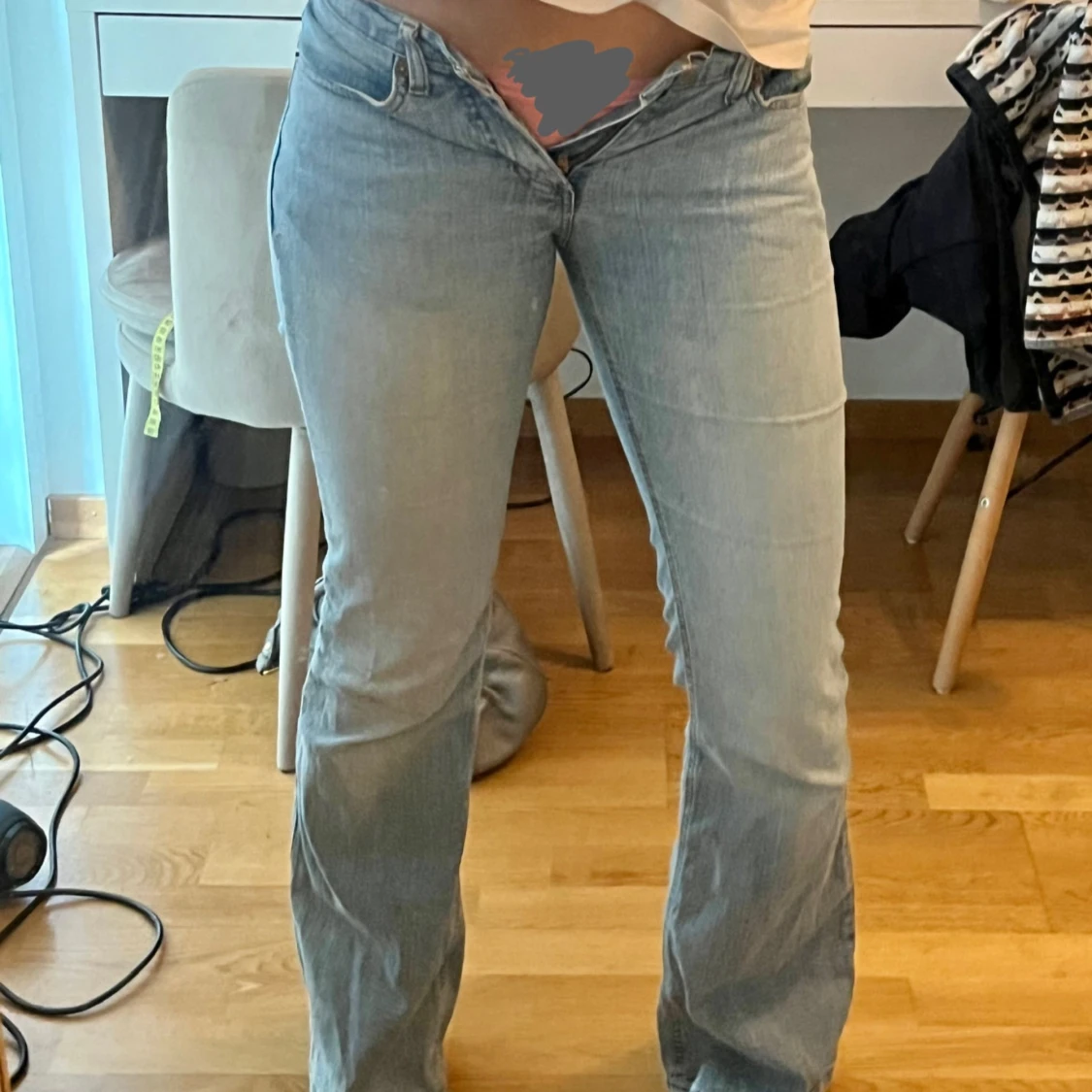 lågmidjade jeans