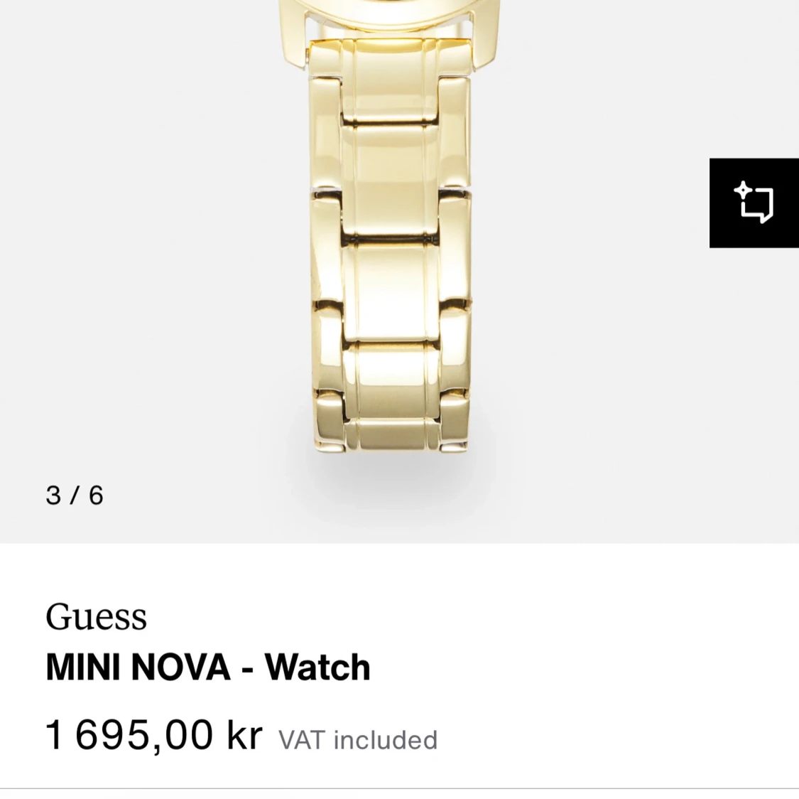 Guldig Guess Klocka MINI NOVA - 3