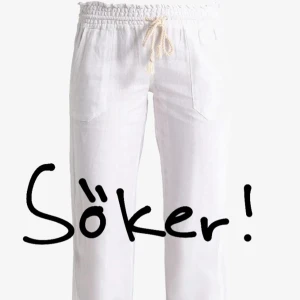 Vita Roxy linnebyxor  - Jag söker vita Roxy linnebyxor i storlek XXS eller XS! 🤍 