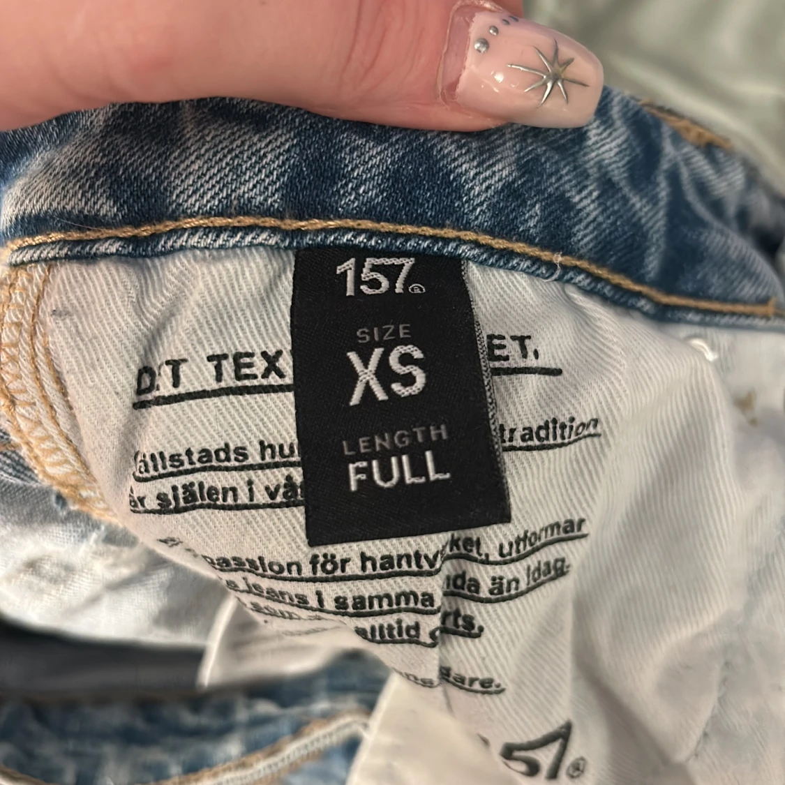 Bootcut jeans i ljusblå denim från 157 - 2