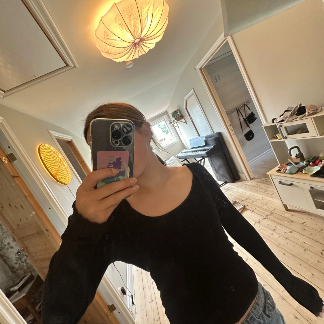 Svart långärmad topp från Lindex - 2